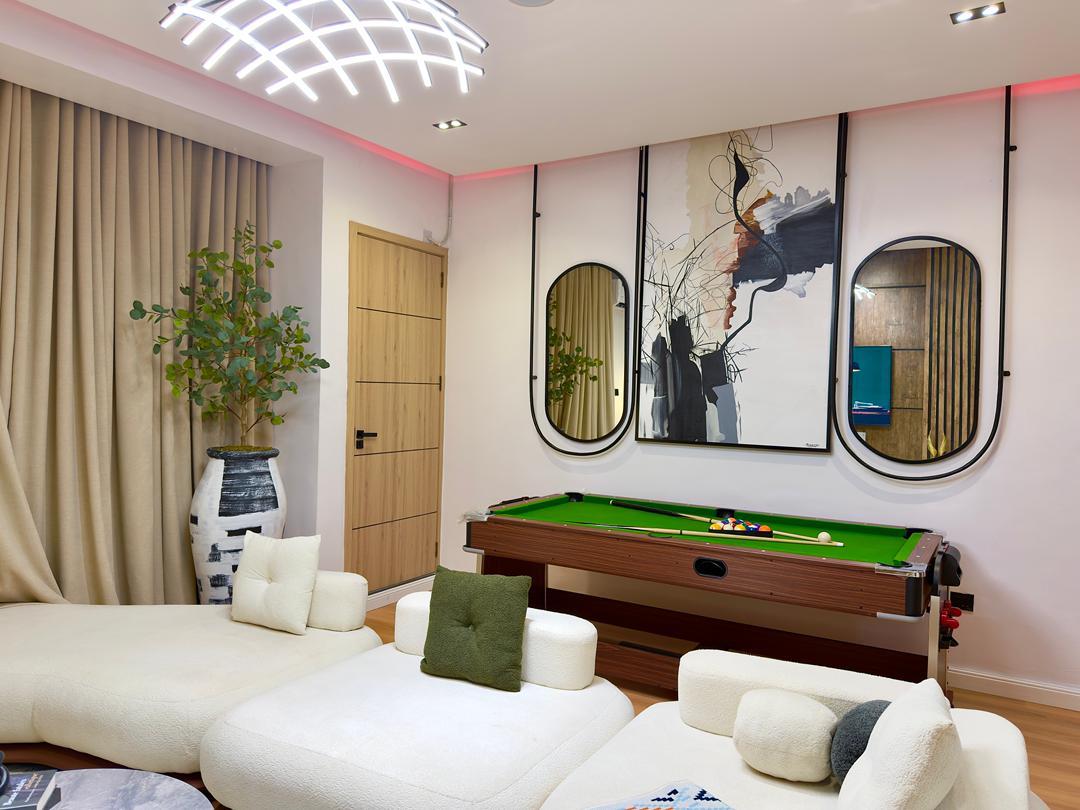 Maruwa:* Newly renovated 2 bedroom apartment with Ps5, Snooker board, Air hockey, Balcony photo 4
